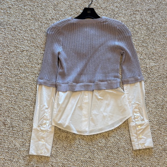 Veronica Beard Kaley Mixed Media Sweater NWT - Picture 4 of 5